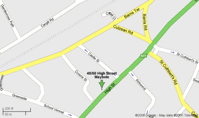 Image showing location of May-Tag (48/58 High Street, Maybole)
